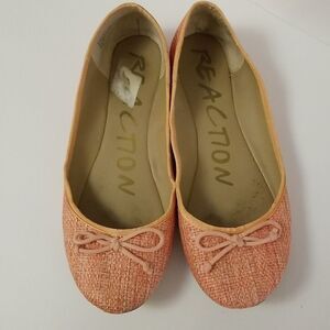 Reaction peach colored flats, size 8.5.